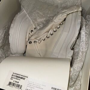 Alexander McQueen Off-White High-Top Sneakers